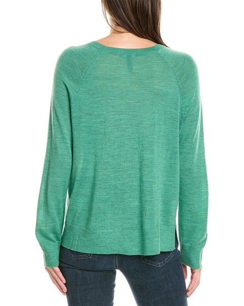 EILEEN FISHER Raglan Sleeve Wool Pullover