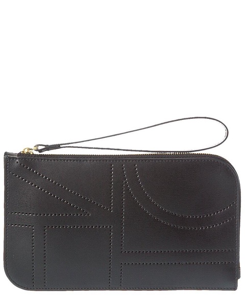 TOTEME Monogram Leather Wristlet