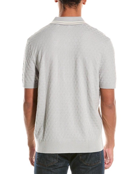 Ted Baker Textured Wool-Blend Polo Shirt