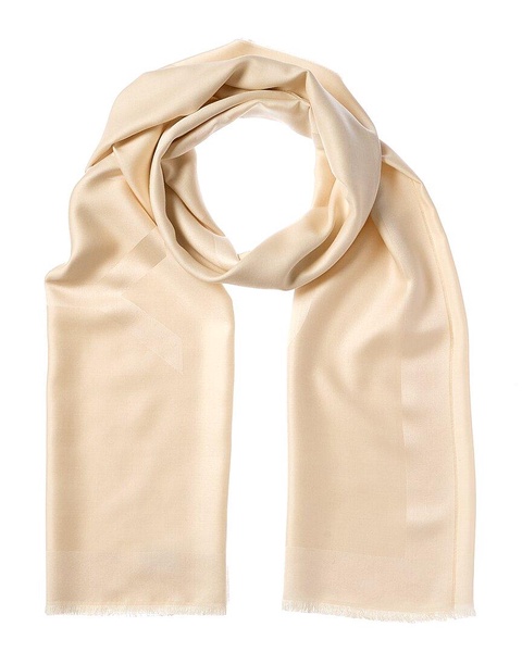 Givenchy Logo Silk & Wool-Blend Scarf