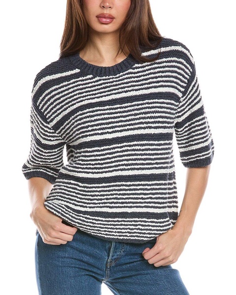 Barefoot Dreams Boucle Striped Pullover