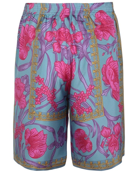 Versace Floral Print Silk Short