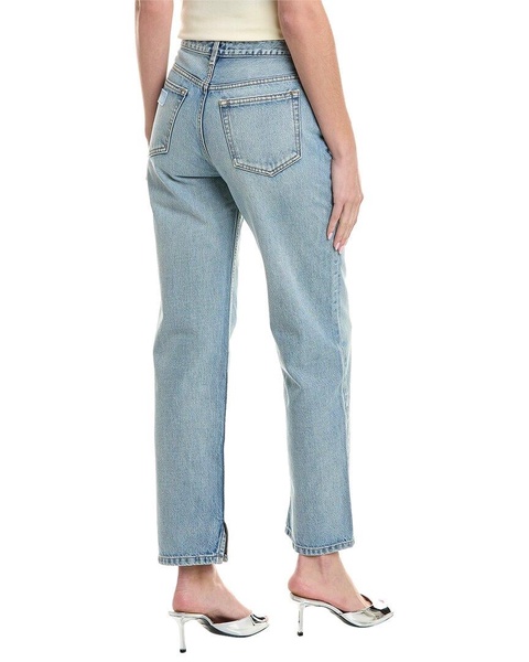 GANNI Lovy Light Blue Vintage Straight Jean