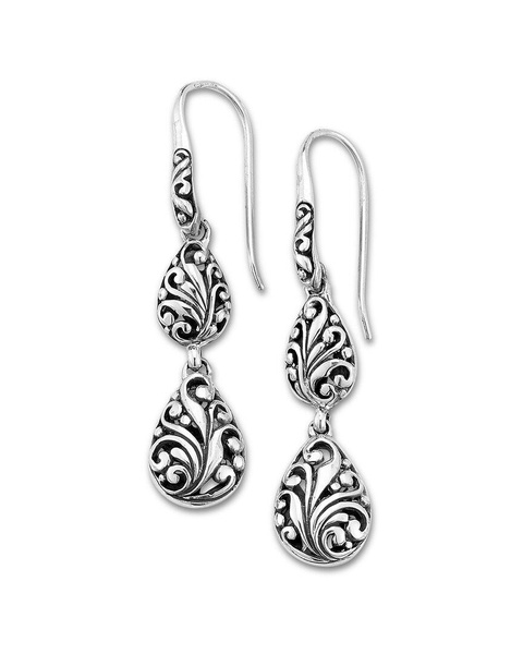 Samuel B. Silver Balinese Design Earrings