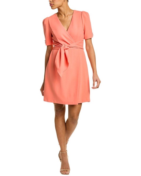 Adrianna Papell A-Line Solid Mini Dress