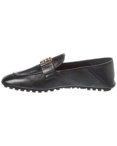 FENDI Logo Leather Loafer