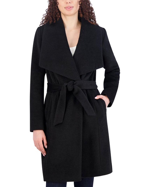 Cole Haan Alpaca & Wool-Blend Wrap Coat