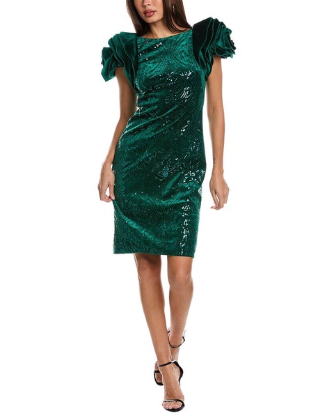 Tadashi Shoji Velvet Sheath Dress