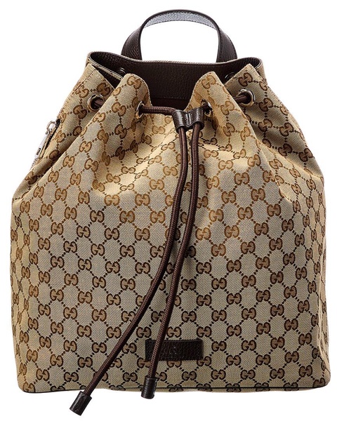 Gucci GG Canvas & Leather Backpack