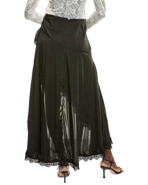 Bardot Selena Lace Trim Maxi Skirt