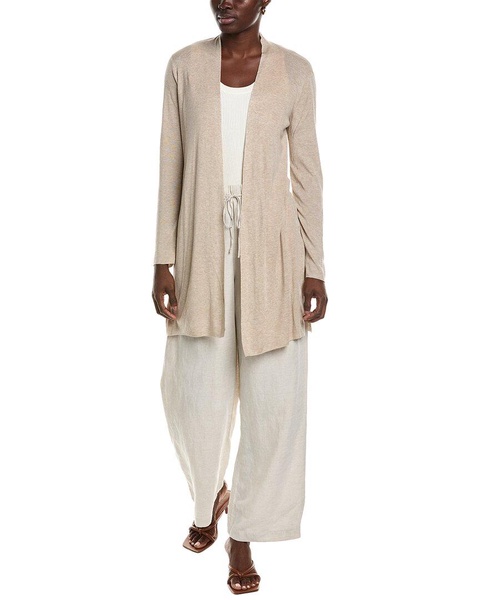 EILEEN FISHER Straight Silk-Blend Cardigan