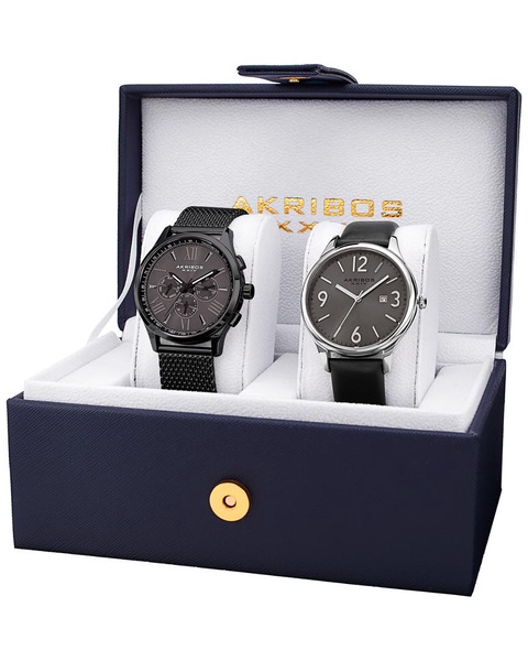 Akribos XXIV Men's Set of 2 Watches