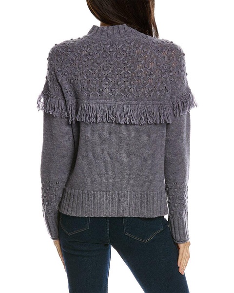 Hannah Rose Rosebud Wool & Cashmere-Blend Sweater