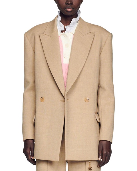 Sandro Puebla Wool-Blend Suit Blazer