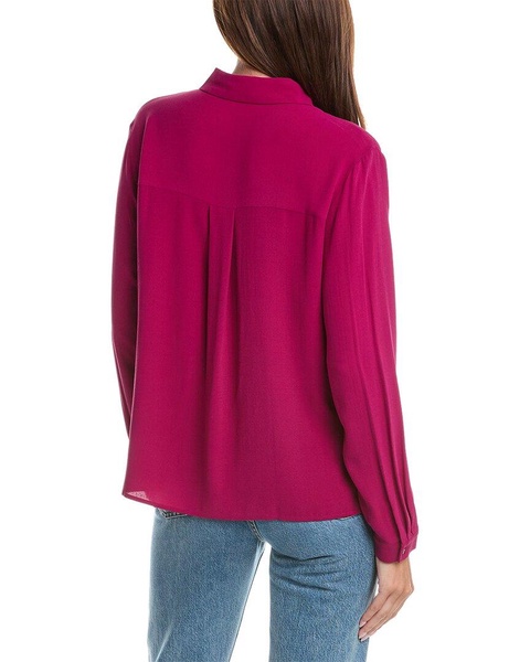 EILEEN FISHER Classic Collar Silk Shirt