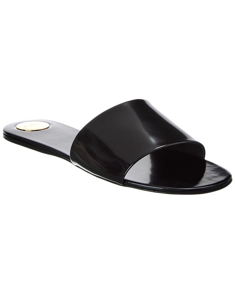 Saint Laurent Carlyle Leather Flat Sandal