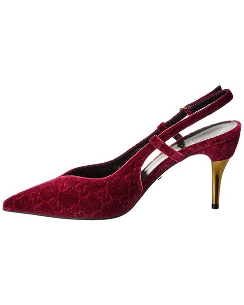 Gucci Velvet Slingback Pump