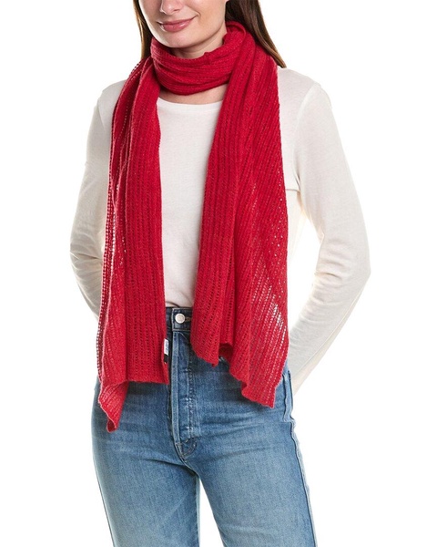 Portolano All Over Openwork Lightweight Wool-Blend Wrap