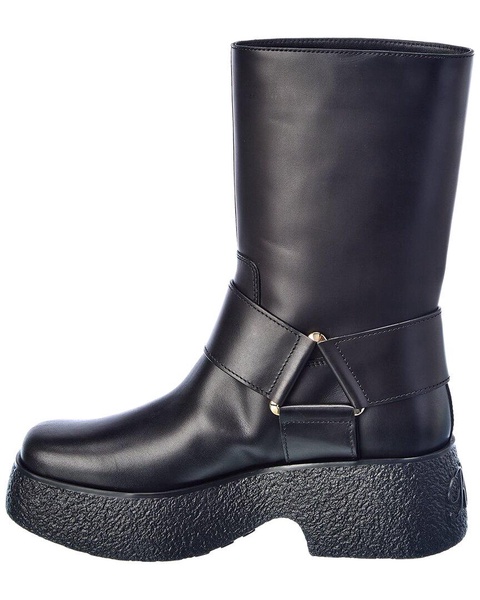 Roger Vivier Viv Rangers Leather Platform Boot