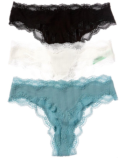 Honeydew Intimates 3pk Lorelai Pointelle Hi-Cut Thong