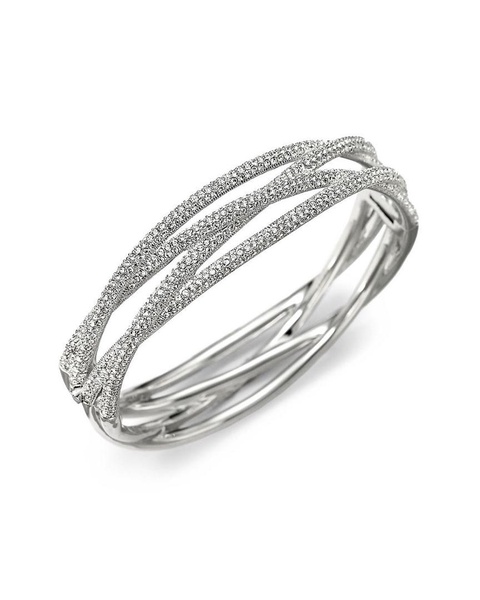 Adriana Orsini Pave Intertwined Bangle Bracelet