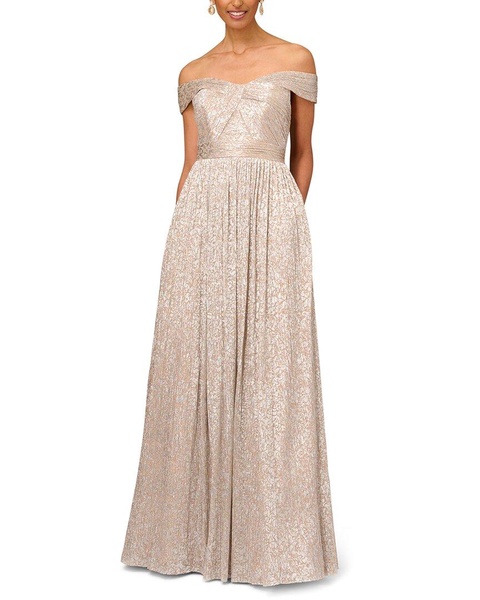 Aidan Mattox Off The Shoulder Gown