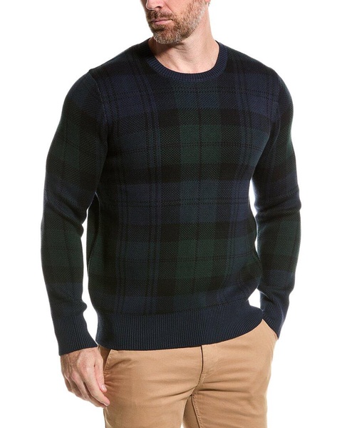 tartan crewneck sweater