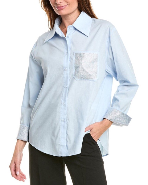 rhinestone pocket shirt