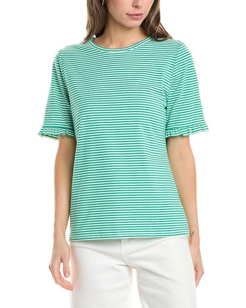 Jones New York Elbow Ruffle Sleeve T-Shirt