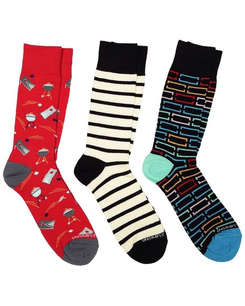 set of 3 crew sock