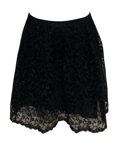 antwerp lace skirt in black nylon