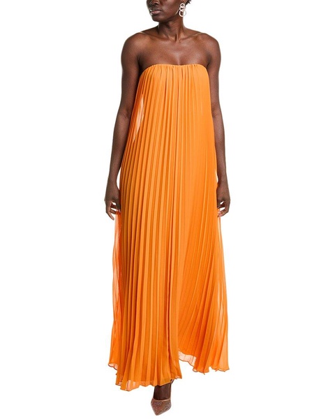 strapless maxi cocktail dress