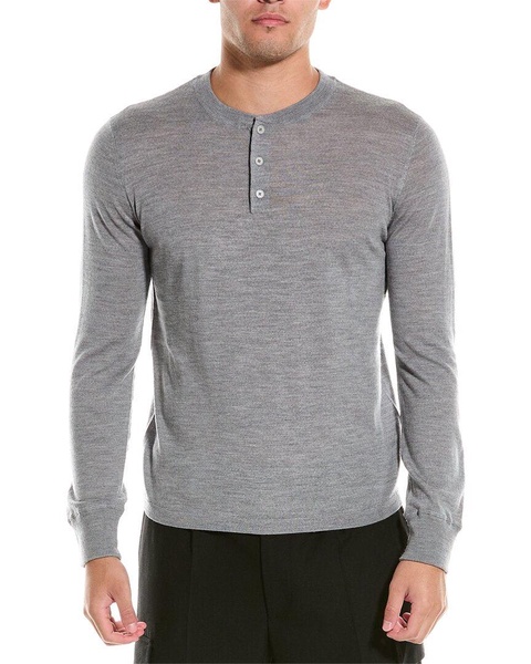 wool henley sweater