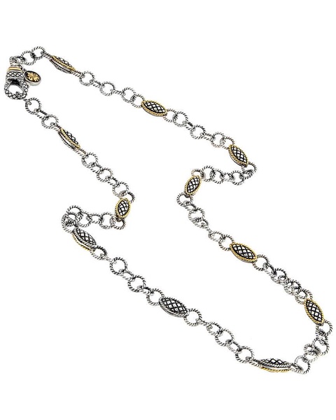 alhambra 18k & silver ct. tw. necklace