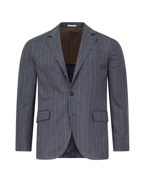 new charcoal grey pin stripe wool sport coat blazer