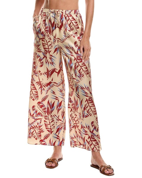 silk wide leg pant