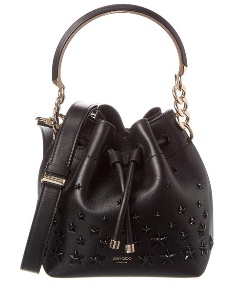 Jimmy Choo Bon Bon Small Leather Bucket Bag