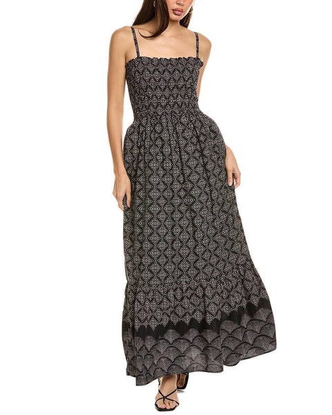 Michael Stars Alejandra Smocked Maxi Dress