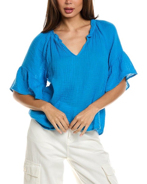 Michael Stars Savannah Flutter Sleeve Top