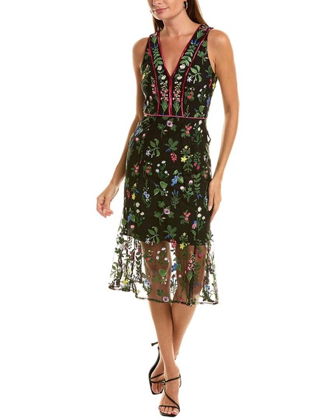 Sam Edelman Botanical Embroidered Midi Dress