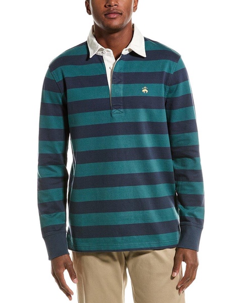 rugby stripe polo shirt