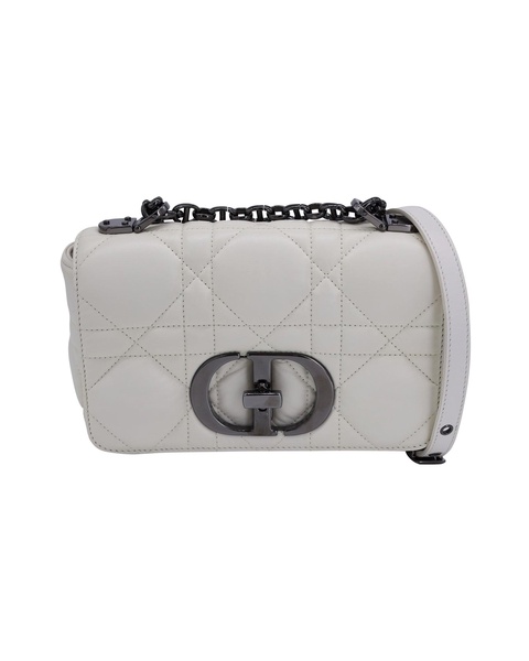 small macrocannage caro bag padded in ivory calfskin leather