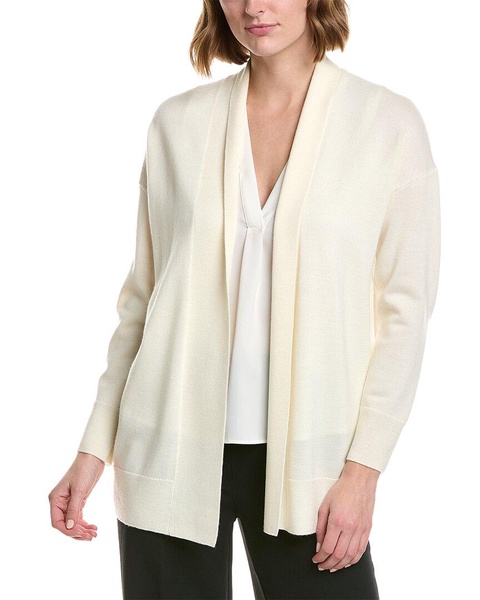 Vince Drop Shoulder Wool Cardigan