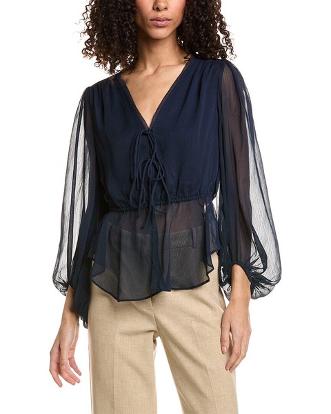 tie front blouse