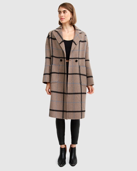 publisher double-breasted wool blend coat