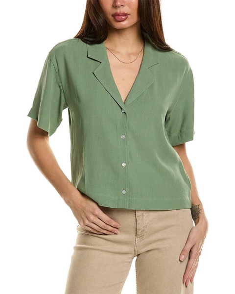 cropped resort shirt