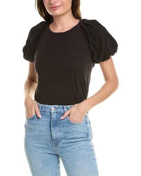 7 For All Mankind Mix Media Femme Top