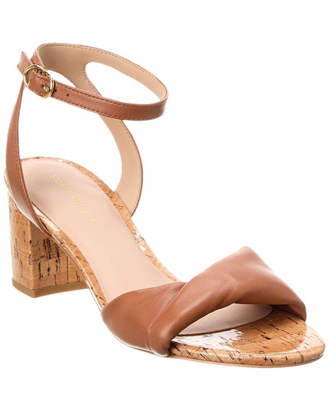 Stuart Weitzman Everly 50 Leather Sandal