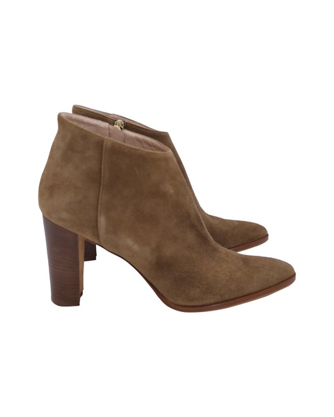 brusta low-cut ankle boots in brown suede