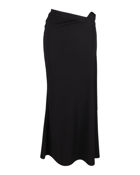 multi bind dual linked skirt in black polyester